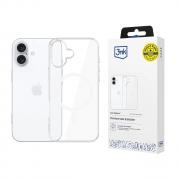 Carcasa 3MK MagCase compatibila cu iPhone 16, Transparent