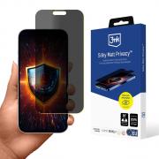 Folie protectie 3mk Silky Matt Privacy compatibila cu iPhone 17, Transparent