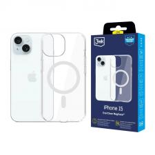 Huse Telefoane, Carcasa 3mk EverClear cu MagCase compatibila cu iPhone 15, Transparent, lerato.ro