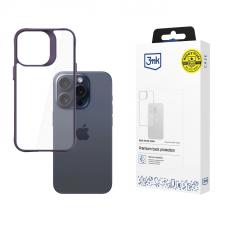 Carcasa 3mk Satin Armor Purple Case Plus compatibila cu iPhone 15 Pro, Clear