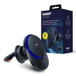 Suport auto magnetic 3mk Hardy AeroCharger, Wireless Charging 15W, Air Vent Mount, Compatibil MagSafe, Negru