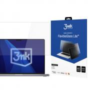 Folie protectie sticla securizata 3mk FlexibleGlass Lite compatibila cu MacBook Pro 16 inch M1/M1/M3/M4, Transparent