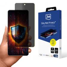 Folii protectie telefoane, Folie protectie 3mk Silky Matt Privacy compatibila cu Realme C75x, Negru, lerato.ro