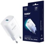 Incarcator retea 3MK Hardy GaN, 33W, 3A, 1xUSB-C, compatibil cu dispozitive Apple, Alb 3 - lerato.ro