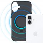 Carcasa 3mk Smoke cu MagSafe si Stand compatibila cu iPhone 17, Negru 7 - lerato.ro