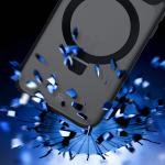 Carcasa 3mk Smoke cu MagSafe si Stand compatibila cu iPhone 17 Pro Max, Negru 4 - lerato.ro