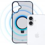 Carcasa 3mk Smoke Case cu MagSafe si Stand compatibila cu iPhone 16, Transparent / Negru 4 - lerato.ro