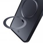 Carcasa 3mk Smoke Case cu MagSafe si Stand compatibila cu iPhone 16 Plus, Transparent / Negru 14 - lerato.ro