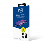 Folie de protectie sticla securizata 3mk Rainbow Privacy compatibila cu iPhone 16 Pro, Negru 6 - lerato.ro