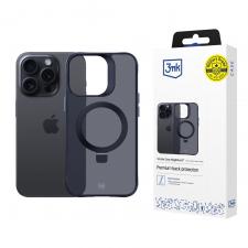 Huse si carcase iPhone 16 Pro Max, Carcasa 3mk Smoke Case cu MagSafe si Stand compatibila cu iPhone 16 Pro Max, Negru, lerato.ro