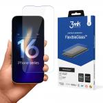 Folie protectie sticla securizata 3mk FlexibleGlass compatibila cu iPhone 16 Plus, Transparent 2 - lerato.ro