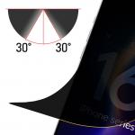 Folie de protectie 3mk Silky Matt Privacy compatibila cu iPhone 16 Pro Max, Negru 3 - lerato.ro