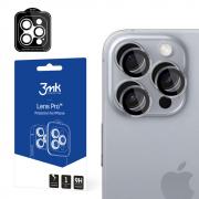 Protectie camera foto 3mk Lens Protection Pro compatibila cu iPhone 16 Pro / 16 Pro Max, Transparent