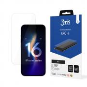 Folie de protectie 3mk ARC Plus compatibila cu iPhone 16 Pro, Transparent