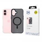 Carcasa 3mk Smoke MagCase cu MagSafe compatibila cu iPhone 16, Negru 3 - lerato.ro