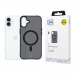 Carcasa 3mk Smoke MagCase cu MagSafe compatibila cu iPhone 16 Plus, Negru 2 - lerato.ro