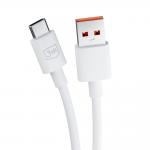 Cablu pentru incarcare si transfer de date 3mk Hyper Cable, USB/USB-C, 5A, 1.2m, Alb 9 - lerato.ro