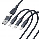 Cablu pentru incarcare si transfer de date 3mk Hyper Cable, USB-A / USB-C USB-C / Micro-USB / Lightning, 1.5m, Negru 12 - lerato.ro