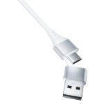 Cablu pentru incarcare si transfer de date 3mk Hyper Cable, USB-A / USB-C USB-C / Micro-USB / Lightning, 1.5m, Alb 4 - lerato.ro