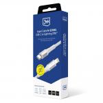 Cablu pentru incarcare si transfer de date 3mk Hyper Cable N-SERIES, USB-C/Lightning, 20W, 2A, 1m, Alb 9 - lerato.ro