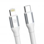 Cablu pentru incarcare si transfer de date 3mk Hyper Cable N-SERIES, USB-C/Lightning, 20W, 2A, 1m, Alb 11 - lerato.ro