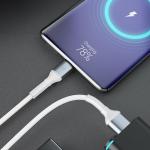 Cablu pentru incarcare si transfer de date 3MK Hyper N-SERIES, USB-A la USB-C, 18W, 2A, 1m, Alb 11 - lerato.ro