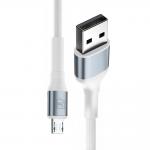 Cablu pentru incarcare si transfer de date 3mk Hyper N-SERIES, USB-A la Micro-USB, 12W, 2.4A, 1m, Alb 3 - lerato.ro