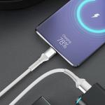 Cablu pentru incarcare si transfer de date 3mk Hyper N-SERIES, USB-A la Micro-USB, 12W, 2.4A, 1m, Alb 4 - lerato.ro