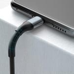 Cablu pentru incarcare si transfer de date 3MK Hyper N-SERIES, 2x USB-C, 240W, 5A, 2m, Negru 3 - lerato.ro