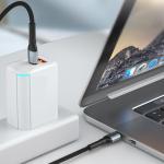 Cablu pentru incarcare si transfer de date 3MK Hyper N-SERIES, 2x USB-C, 240W, 5A, 2m, Negru 4 - lerato.ro