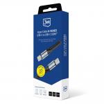 Cablu pentru incarcare si transfer de date 3MK Hyper N-SERIES, 2x USB-C, 100W, 5A, 2m, Negru 6 - lerato.ro