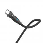 Cablu pentru incarcare si transfer de date 3MK Hyper N-SERIES, 2x USB-C, 60W, 3A, 2m, rotire 180 grade, Negru 10 - lerato.ro