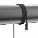 Cablu pentru incarcare si transfer de date 3MK Hyper N-SERIES, 2x USB-C, 60W, 3A, 2m, rotire 180 grade, Negru 11 - lerato.ro