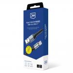 Cablu pentru incarcare si transfer de date 3mk Hyper N-SERIES, USB/USB-C, 18W, 2A, 1m, Negru 9 - lerato.ro