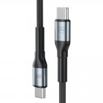 Cablu pentru incarcare si transfer de date 3mk Hyper N-SERIES, USB-C/USB-C, 60W, 3A, 2m, Negru 5 - lerato.ro