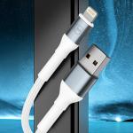 Cablu pentru incarcare si transfer de date 3mk Hyper N-SERIES, USB/Lightning, 12W, 2.4A, 2m, Alb 5 - lerato.ro