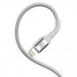 Cablu pentru incarcare si transfer de date 3mk Hyper N-SERIES, USB/Lightning, 12W, 2.4A, 2m, Alb 6 - lerato.ro
