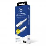 Cablu pentru incarcare si transfer de date 3mk Hyper N-SERIES, USB/Lightning, 12W, 2.4A, 2m, Alb 8 - lerato.ro