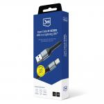 Cablu pentru incarcare si transfer de date 3mk Hyper N-SERIES, USB/Lightning, 12W, 2.4A, 2m, Negru 8 - lerato.ro