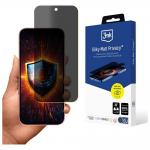 Folie protectie 3mk Silky Matt Privacy compatibila cu Google Pixel 9, Negru 2 - lerato.ro