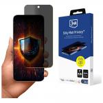Folie protectie 3mk Silky Matt Privacy compatibila cu Google Pixel 9 Pro XL, Negru 2 - lerato.ro
