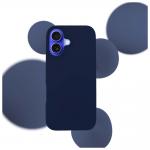 Carcasa 3mk Silicone Case compatibila cu iPhone 16, Dark Navy 3 - lerato.ro