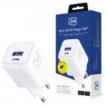 Incarcator retea 3MK Hyper Charger, USB-A / USB-C, 33W, Alb 2 - lerato.ro