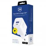 Incarcator retea 3MK Hyper Charger, USB-A / USB-C, 33W, Alb 8 - lerato.ro