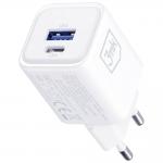 Incarcator retea 3MK Hyper Charger, USB-A / USB-C, 33W, Alb 9 - lerato.ro