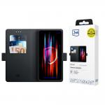 Husa flip cover 3mk Wallet compatibila cu Xiaomi Poco C75, Negru 2 - lerato.ro