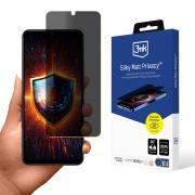 Folie protectie 3mk Silky Matt Privacy compatibila cu Xiaomi 14C / POCO C75 / Redmi A4 5G, Negru