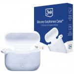 Carcasa 3mk Silicone Case compatibila cu Apple AirPods Pro 3, Alb 2 - lerato.ro