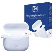 Carcasa 3mk Silicone Case compatibila cu Apple AirPods Pro 3, Alb