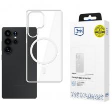 Huse si carcase Samsung Galaxy S25 Ultra, Carcasa 3mk Clear MagCase compatibila cu Samsung Galaxy S25 Ultra, Transparent, lerato.ro